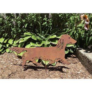 Long Haired Dachshund Garden Stake or Wall Hanging, Dog Sign